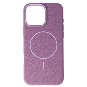 Toc Luxury Leather Magsafe Apple iPhone 16 Pro Max Purple - Img 1
