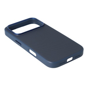 Toc TPU Vegan Leather Apple iPhone 17 Blue - Img 2