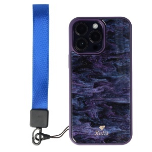 Accesoriu tip bratara textil pentru husa telefon mobil Electric Blue