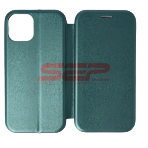 Husa FlipCover Round Apple iPhone 12 Sea Green - Img 1