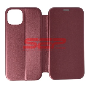 Husa FlipCover Round Apple iPhone 13 Wine - Img 1