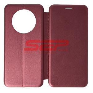 Husa FlipCover Round Huawei Mate 40 Pro Wine - Img 1