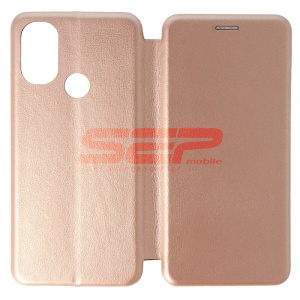 Husa FlipCover Round Motorola Moto E40 Rose Gold