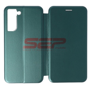 Husa FlipCover Round Samsung Galaxy S21 FE Sea Green