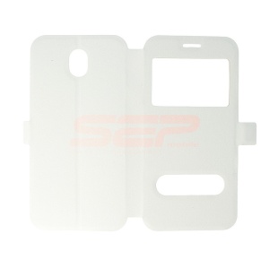 Husa FlipCover Smart View Samsung Galaxy J3 2017 WHITE