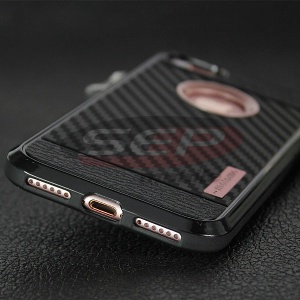 Husa MOTOMO Carbon Fiber Apple iPhone 6 Plus Rose Gold - Img 3