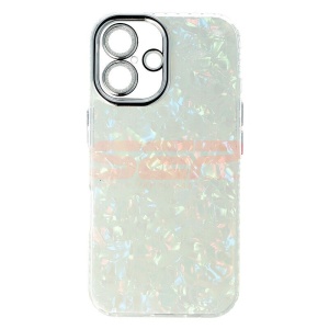 Husa silicon Aurora Shell Apple iPhone 16 Plus Diamonds Lens