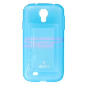 Husa silicon Cocktail Samsung I9500 Galaxy S4 ALBASTRU