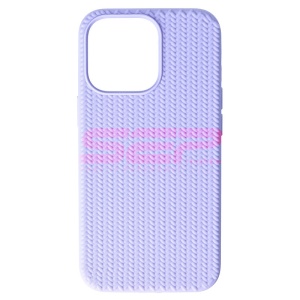 Husa silicon Woven Texture Apple iPhone 13 Pro Lavender