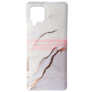 Husa TPU IMD Matte Gold Samsung Galaxy A42 5G Design 02 - Img 1