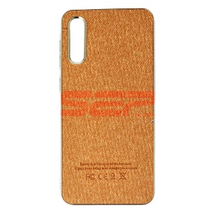 Husa TPU Leather Denim Samsung Galaxy A30s Gold - Img 1