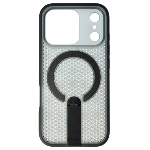 Husa TPU+PC 3D Grid Apple iPhone 17 Pro Black