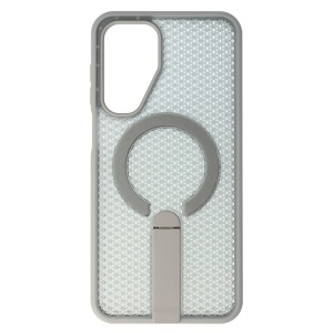 Husa TPU+PC 3D Grid Samsung Galaxy A17 4G Titanium Grey