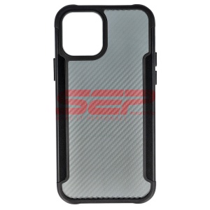 Husa TPU+PC Carbon Fiber Apple iPhone 12 Pro Black - Img 1