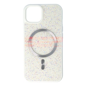 Husa TPU+PC Diamonds Magsafe Apple iPhone 13 White