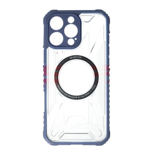 Husa TPU+PC Geometric Apple iPhone 16 Pro Max Blue - Img 2