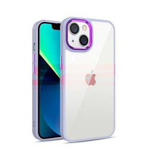 Husa TPU+PC Shell Clear Cover Samsung Galaxy A14 Lavender - Img 1