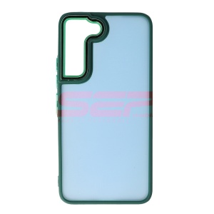 Husa TPU+PC Shell Clear Cover Samsung Galaxy S22 Green - Img 2