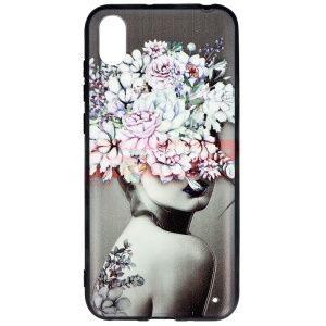 Husa TPU+PC UV Print 3D Huawei Y5 2019 Lady - Img 1