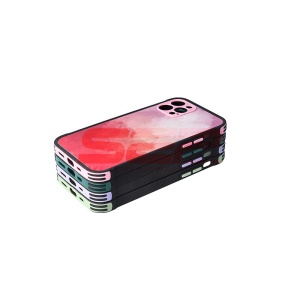 Husa TPU+PC Watercolor Apple Iphone 12 Pro Max Blue - Img 2