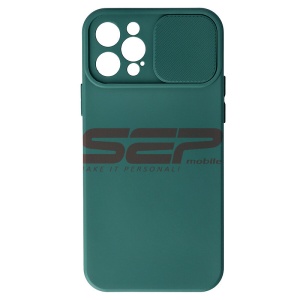 Husa TPU Sliding Camera Apple iPhone 12 Pro Dark Green - Img 1