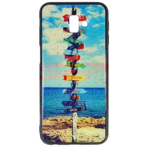 Husa UV Copy Glass Samsung Galaxy J6 Plus Travel Signs - Img 1