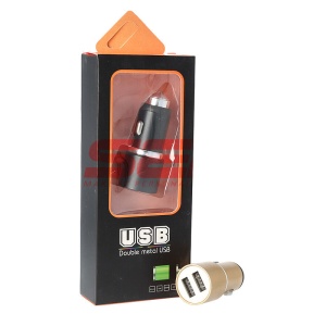 Incarcator auto aluminiu Dual USB 2.4A - Img 1