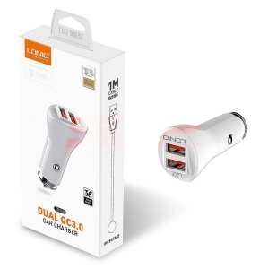 Incarcator auto Dual USB 36W Quick Charge LDNIO C511Q - Img 1