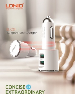 Incarcator auto Dual USB LDNIO 3.4A DL-C29 - Img 6