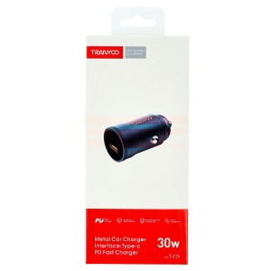 Incarcator auto Type-C PD 30W TRANYOO T-C26 BLACK - Img 1