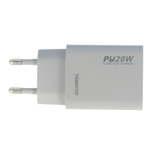 Incarcator retea Fast Charge USB-C 20W TRANYOO T-EU7 - Img 3