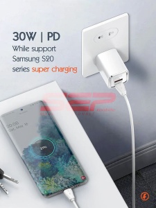 Incarcator retea LDNIO USB-A + USB-C Fast Charge Type-C 30W A2317C - Img 5