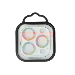 Protectie sticla camera foto Glitter Apple iPhone 13 Pro Max RAINBOW - Img 2