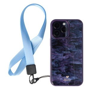 Snur textil Lines pentru telefon mobil Sky Blue