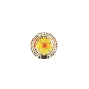 Stand suport adeziv tip inel Dried Flower Yellow