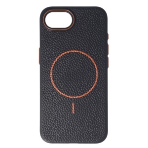 Toc Luxury Leather Magsafe Apple iPhone 16e Black