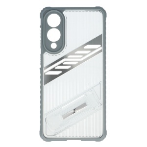 Toc TPU+PC Kickstand Samsung Galaxy S25 Edge Silver