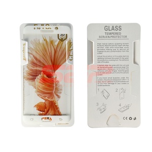Geam CURBAT protectie display sticla 0,26 mm Samsung Galaxy S6 Edge Plus WHITE - Img 1