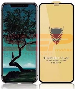 Geam protectie display sticla 5D bulk FULL GLUE Apple iPhone 15 Pro BLACK