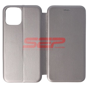 Husa FlipCover Round Apple iPhone 12 Pro Fossil Gray - Img 1