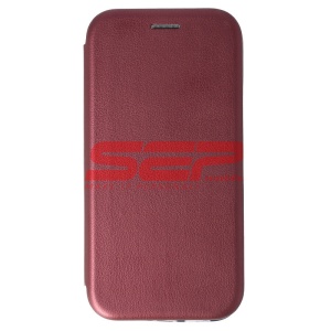 Husa FlipCover Round Apple iPhone 13 mini Wine - Img 2
