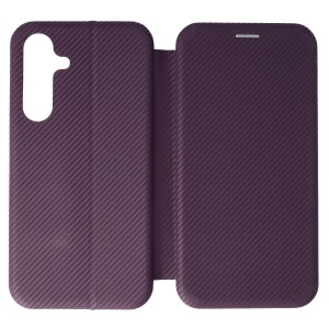 Husa FlipCover Round Carbon Samsung Galaxy S25 FE Plum