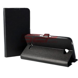 Husa FlipCover Stand Magnet Sony Xperia X NEGRU