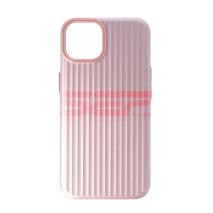 Husa PC Metallic Lines Apple iPhone 14 Pink