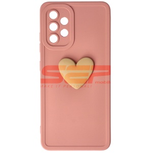 Husa silicon 3D Cartoon Samsung Galaxy A32 4G Pink Heart