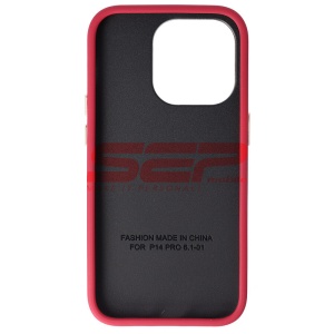 Husa silicon Liquid Cover Apple iPhone 14 Pro Max Raspberry - Img 2