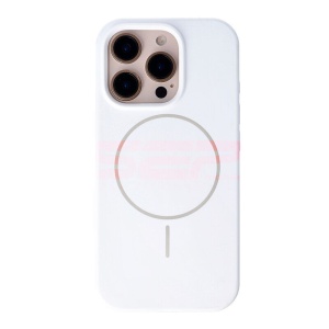 Husa Soft Silicone Magsafe Apple iPhone 16 Pro White - Img 2