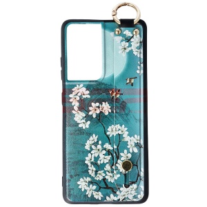 Husa TPU Crossbody Design Samsung Galaxy S21 Ultra Flowers - Img 1