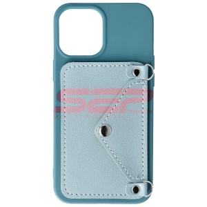 Husa TPU Crossbody Wallet Apple iPhone 12 Pro Max BLUE - Img 2