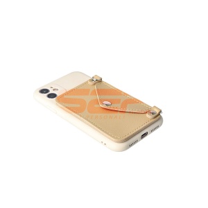 Husa TPU Crossbody Wallet Apple iPhone XS BEIGE - Img 4